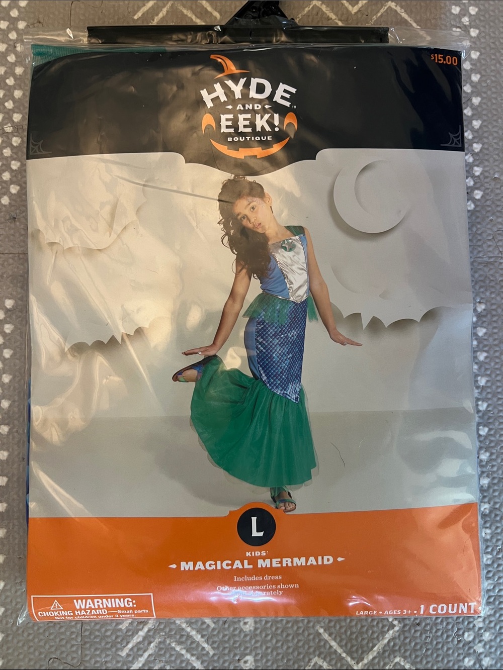 NWT- mermaid costume child Size L